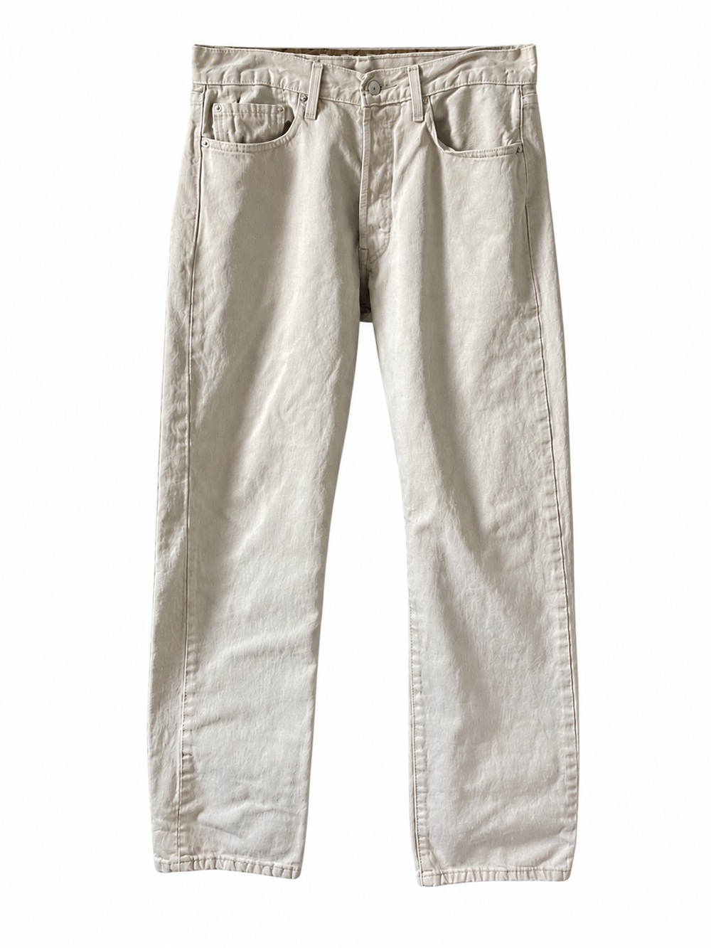 Vintage 2004 Levi’s 501 Jeans 34x34 Beige Stone Button Fly 100% Cotton